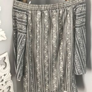 Off-The-Shoulder Lace Tent Dress